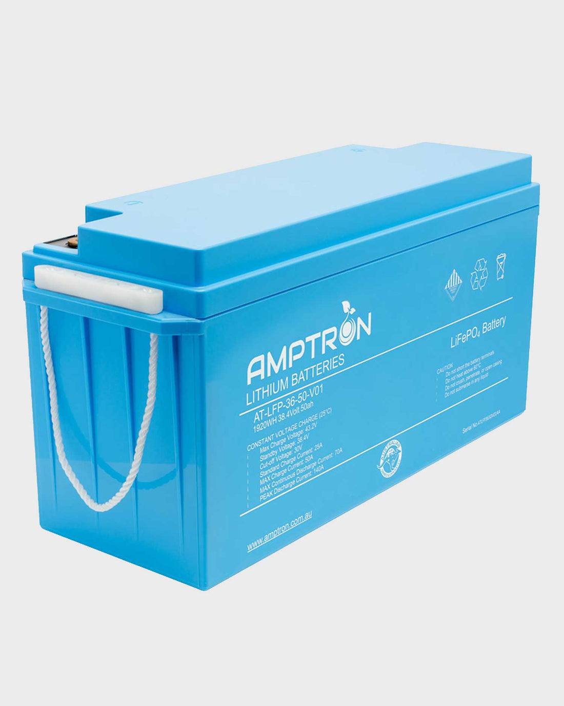 Amptron 36V 50Ah / 70A LiFePO4 Battery